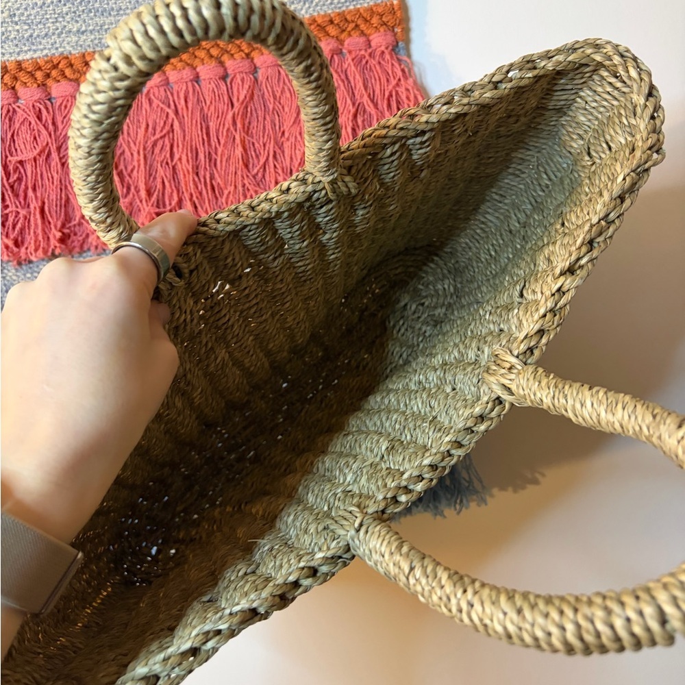 Wicker Shoulder Bag Tote - Picture 4 of 4